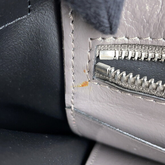 BURBERRY Gray Leather Shoulder Bag - Picture 7 of 15